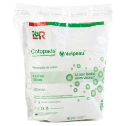 Coton Rectangle 8x10 cm  sachet de 200